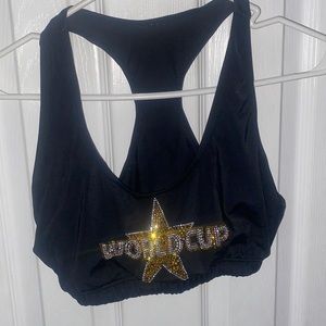 World Cup allstars cheer sports bra